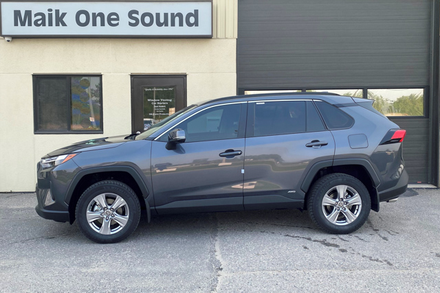 Toyota 2023 Rav4 with professional window tint in North Bay